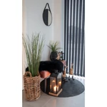 Fekete báránybőr üléstakaró 80x50 cm