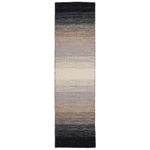Fekete és szürke gyapjú kilim szőnyeg 200 x 80 cm