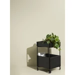 Fekete fa gurulós tároló