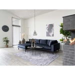 Fekete kerek üveg kisasztal ø70 cm