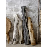 Fekete mintás gyapjú szőnyeg 180x120 cm