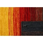 Fekete és narancs színű prémium kilim szőnyeg 200x80 cm