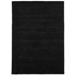 Fekete prémium gyapjú szőnyeg 160x90 cm