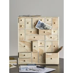 Fiókos fa íróasztali tároló