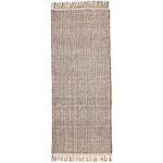 Gyapjú szőnyeg barna Nordic Flair 300 x 80 cm