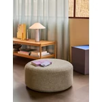 Halványzöld textil puff ø70 cm