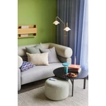 Halványzöld textil puff ø52 cm