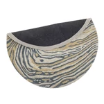 Hullámos mintás kör alakú gyapjú szőnyeg 120 cm