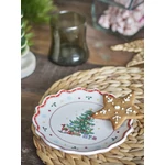 Karácsonyfás kerámia kistányér 6 db