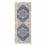 Klasszikus kék mintás előszoba szőnyeg 80x200 cm