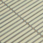 Mentazöld csempés kis tölgyfa asztal