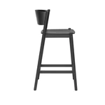 Modern fekete támlás bárszék