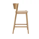 Modern natúr támlás bárszék