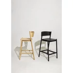 Modern natúr támlás bárszék