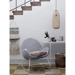 Natúr bambusz hosszúkás függőlámpa 65 cm