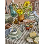 Natúr mintás kerámia reggelizőtál 6 db