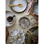 Natúr mintás kerámia tésztatál 6 db