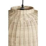 Natúr rattan óriás ovális függőlámpa 75 cm