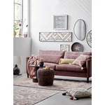 Organikus alakú fekete keretes tükör 70x40 cm