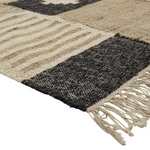 Patchwork hatású barna mintás szőnyeg 245x150 cm