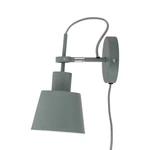 Retró matt zöld fali lámpa 25 cm