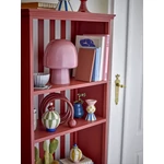 Rózsaszín üveg gomba alakú asztali lámpa