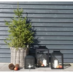 Rusztikus rattan kosár 2 db