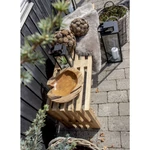 Rusztikus teakfa tál Ø30 cm