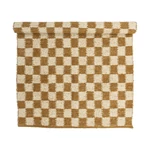 Sárga kockás pamut szőnyeg 140x200 cm