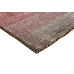 Sötét színes csíkos prémium gyapjú szőnyeg 140x200 cm