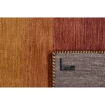 Sötét színes csíkos prémium gyapjú szőnyeg 200x300 cm