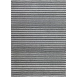 Sötétszürke és fehér csíkos prémium szőnyeg 200x140 cm