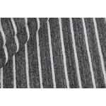 Sötétszürke és fehér csíkos prémium szőnyeg 200x140 cm