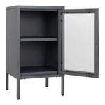 Sötétszürke fém kis szekrény
