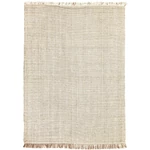 Szürke és fehér prémium gyapjú szőnyeg 200x140 cm