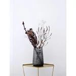 Szürke üveg váza Ø18,5xH30,5 cm