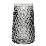 Szürke üveg váza Ø18,5xH30,5 cm