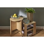 Tölgyfa polcos kisasztal