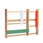 Tölgyfa színes fali tároló