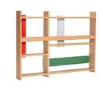 Tölgyfa színes fali tároló