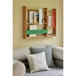 Tölgyfa színes fali tároló