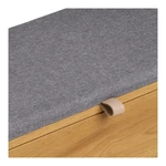 Tölgyfa tárolós pad párnával 92 cm