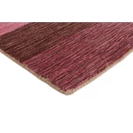 Világos színes csíkos prémium gyapjú szőnyeg 200x300 cm