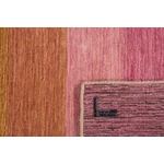 Világos színes csíkos prémium gyapjú szőnyeg 200x300 cm