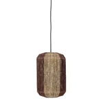 Világos- és sötétbarna tengerifű függőlámpa 27x40 cm