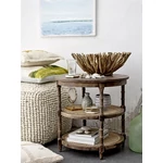 Világos gyapjú kocka puff