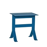 Világoskék fém lerakóasztal