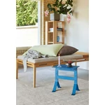 Világoskék fém lerakóasztal