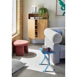 Világoskék fém lerakóasztal