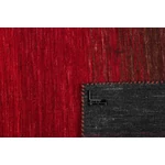 Vörös és fekete prémium kilim szőnyeg 90x60 cm